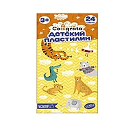 Пластилин 24 цвета 360 г Calligrata, со стеком