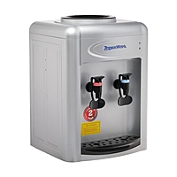 Кулер для воды AquaWork AW 0.7 TDR, нагрев/охлаждение, 700 Вт, нажим кружкой, серебристый