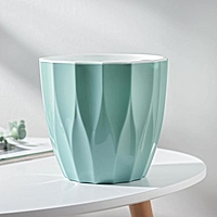 Кашпо "Флюте" со вставкой 1,9л, цвет нефрит