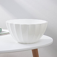 Горшок с автополивом 3,4л "Ракушка", цвет белый