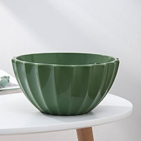 Горшок с автополивом 2,4л "Ракушка", цвет малахит