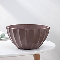 Горшок с автополивом 2,4л "Ракушка", цвет мокко