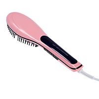 Расческа LuazON LR-01, электрическая, 35Вт, дисплей, регулировка t, 220 В, розовая