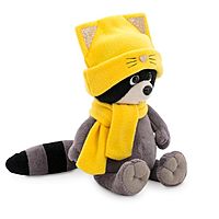 Мягкая игрушка «Енотик Дэнни» в шапке котёнка 20 см