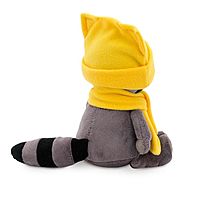 Мягкая игрушка «Енотик Дэнни» в шапке котёнка 20 см