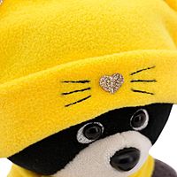 Мягкая игрушка «Енотик Дэнни» в шапке котёнка 20 см