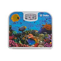Весы напольные DELTA  D-9409, механические, до 130 кг, рисунок "подводный мир"
