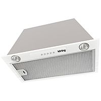 Вытяжка Körting KHI 6530 W, встраиваемая, 450 м3/ч, 3 скорости, 60 см, белая