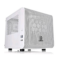 Корпус Thermaltake Core V1 Snow, без БП, miniITX, Desktop, белый