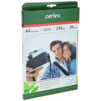 Фотобумага Perfeo А4  210 х 297мм., 230 г/м2, глянцевая, 50 л