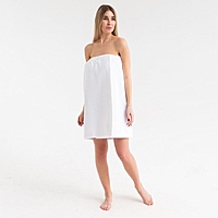 Парео для сауны Экономь и Я 68*150 см, цв. белый, 340 г/м2, хл.100% с AIRO