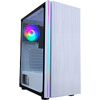 Корпус Formula CL-3302W RGB, без БП, ATX, Midi-Tower, белый
