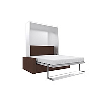 Комплект-трансформер Ника Кровать 1400х2000 + диван коричневый/белый