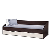 Кровать одинарная «Фея 3», 90 × 200 см,симметричная, венге/дуб молочный