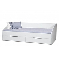 Кровать одинарная «Фея 3», 90 × 200 см,симметричная, белый