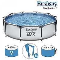 Бассейн каркасный Steel Pro Max 305х76см 56406 Bestway