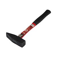 Молоток слесарный LOM, квадратный боек, фиберглассовая обрезиненная рукоятка, 800 г