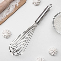 Венчик кулинарный KONFINETTA «Сильвер», струна 1,3 мм, 35×7×7 см