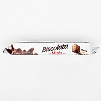 Вафли Biscolata Minis в  молочном шоколаде с ореховым кремом, 117г