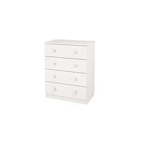 Комод пеленальный Polini kids Simple c 4 ящиками, цвет белый