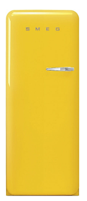 Холодильник Smeg FAB28LYW5 желтый петли слева