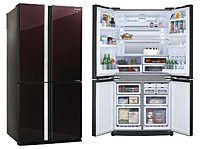 Холодильник Sharp SJGX98PRD темно-бордовый