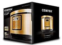 Мультиварка Centek CT-1495 Ceramic черный/золотой