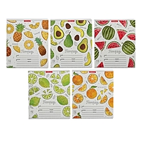 Тетрадь 18л кл ErichKrause® Яркие дольки обл мел карт, бл офс 5вид МИКС 51415