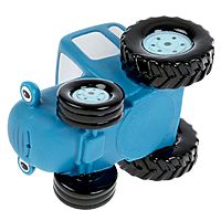 Игрушка резиновая для ванной Синий трактор 10 см