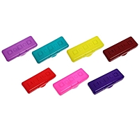 Пенал-футляр Calligrata "Гамма", 200 х 70 х 35 мм, пластик, непрозрачный, микс