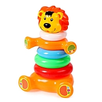 Пирамидка "Львёнок", 6 колец