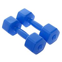 Гантели пластмассовые 0,5 кг, 2 штуки, с наполнителем