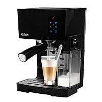 Кофеварка Kitfort КТ-743, рожковая, 1400 Вт, 1.4/0.4 л, чёрная