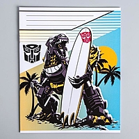 Тетрадь 12 листов, клетка, "Трансформеры", 5 видов МИКС, Transformers