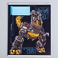 Тетрадь 12 листов, линейка, "Трансформеры", 5 видов МИКС, Transformers