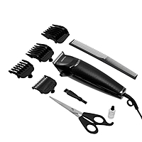 Машинка для стрижки Centek CT-2135, 9 Вт, 4 насадки, шнур 1.8 м, чёрная