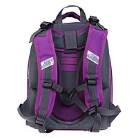 Рюкзак каркасный школьный 38 х 30 х 16 см, эргономичная спинка, Stavia "Котик 3D", сиреневый