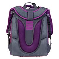 Рюкзак каркасный школьный 38 х 30 х 16 см, эргономичная спинка, Stavia "Котик 3D", сиреневый