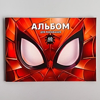 Альбом для рисования А4, 40 л., "Супергерой", Человек-паук