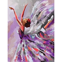 Алмазная вышивка на раме 30x40 с полным заполнением «Балерина»