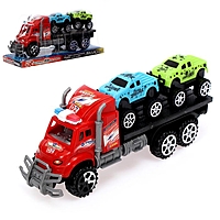 Грузовик инерционный "Автовоз", с 2 машинками МИКС