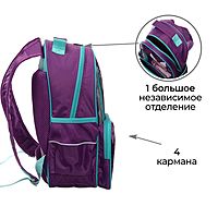 Рюкзак школьный 37х26х13 см Calligrata ОРТ Принцесса