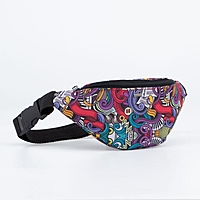 71051Д Сумка дет на пояс, 22*7*10, отдел на молнии, цвет музыка