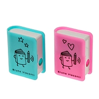 Точилка 1 отверстие с контейнером BrunoVisconti FUNSHARP КНИГА с ласт 2вид МИКС 35-0035