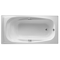 Ванна чугунная Jacob Delafon Super Repos E2902-00 180x90 белая c отв. под ручки