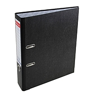 Папка-регистратор А4, 70мм Original Pro, собранный, мраморный, черный, пластиковый карман, металлический кант, картон 2мм, вместимость 450 листов