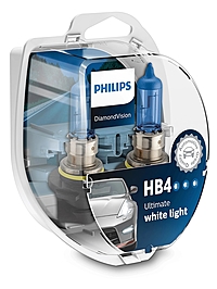 Лампа Philips DiamondVision HB4 12V 55W P22d 2 шт. 9006DVS2