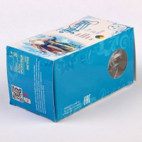 Гирлянда "Нить" 5 м с насадками "Снежинки большие", IP20, прозрачная нить, 20 LED, свечение мульти, мигание, 220 В