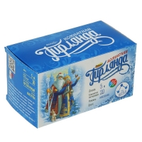 Гирлянда "Нить" 5 м с насадками "Снежинки большие", IP20, прозрачная нить, 20 LED, свечение мульти, мигание, 220 В