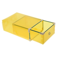 Короб для хранения выдвижной "Интрига", цвет желтый